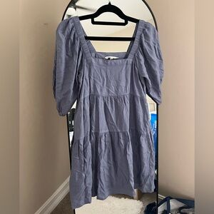 Beyond Words Blue Mini Dress